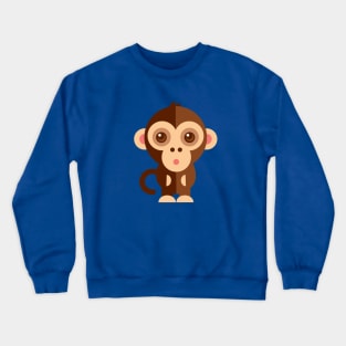 Cartoon Monkey Crewneck Sweatshirt